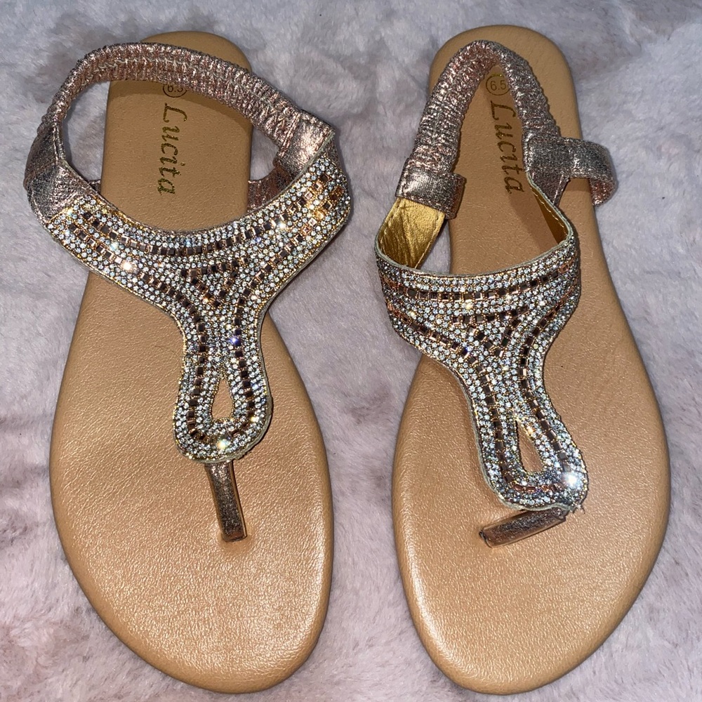 Women's Gold Sandals